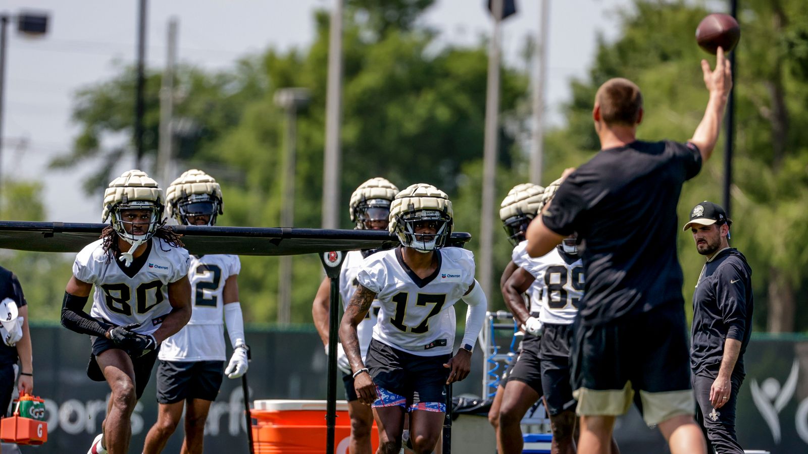 Saints OTA notes and observations Derek Carr looks the part, where